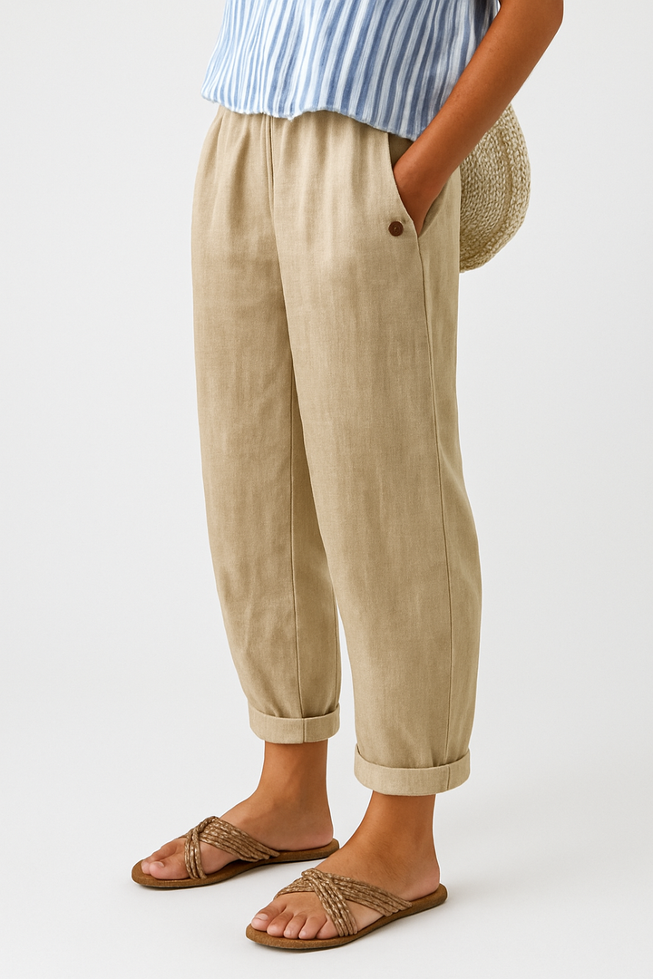 Yaz - Stylish Pants With Side Pockets