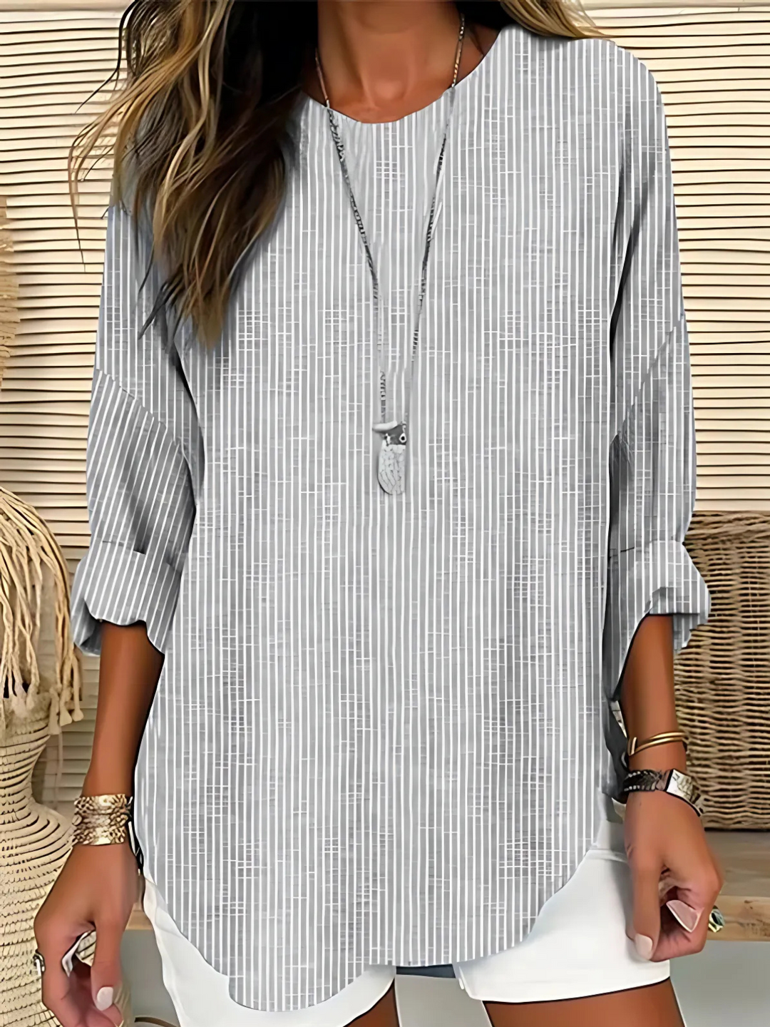 Rita | Trendy Striped Blouse