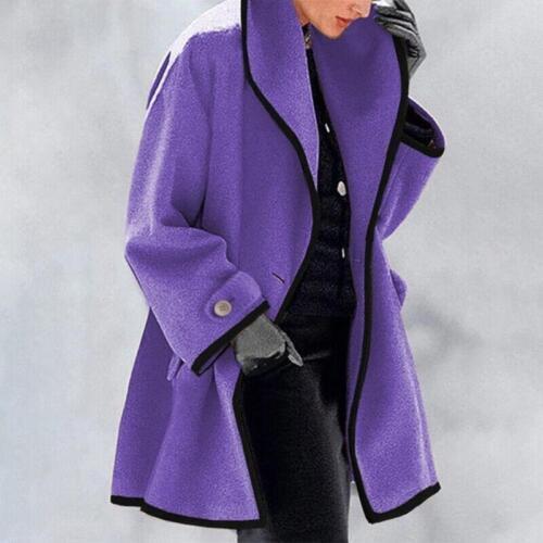 Elena | Elegant women's coat with buttons and modern cut